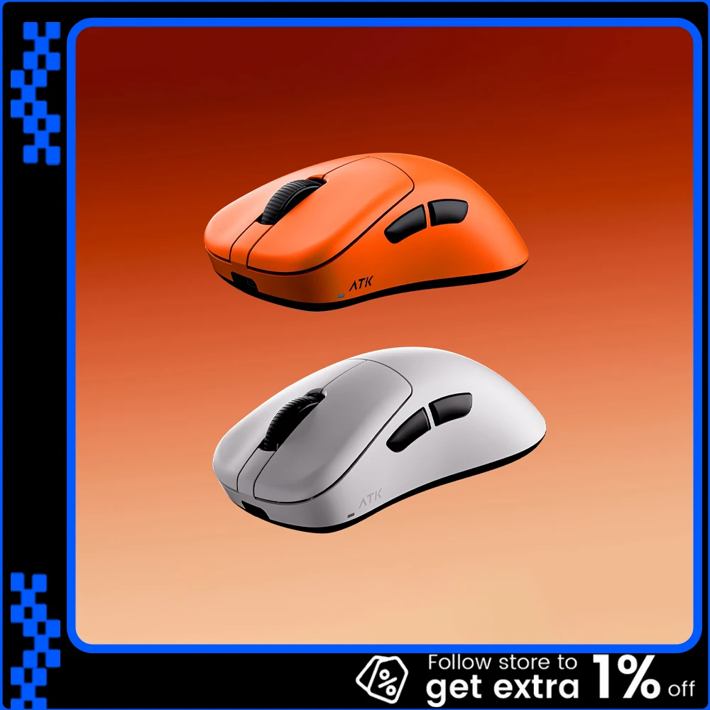 

ATK Blazing Sky Z1V2 Ultimate Wireless Mouse Dual Mode PAW3950 Ultra 8000Hz Polling Rate Mouse Right-Hand Gaming Mice PC Gifts