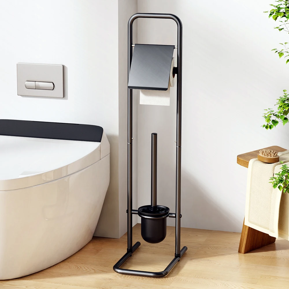 Toilet Brush Holder - Toilettenbürste mit Halter, langer Stiel, für