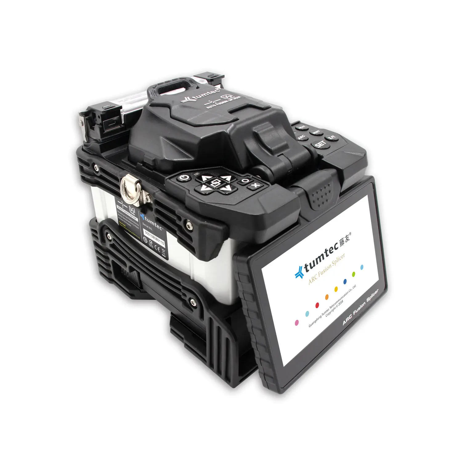 Tumtec V9 Backbone Fusion Splicer, 6 Motors, Long Distance Optical Trunk, Fiber Splicing Machine