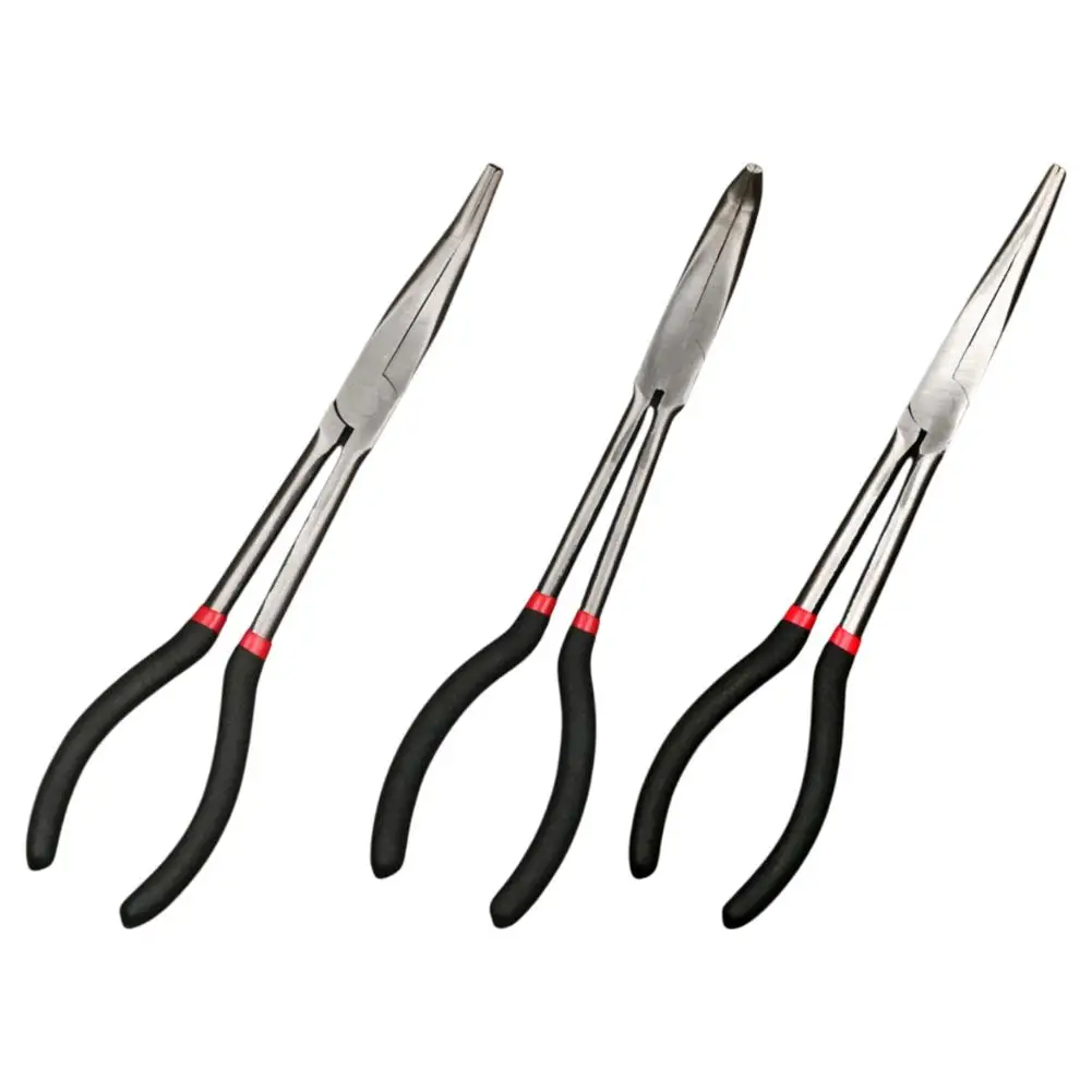 

Innovative Solutions Three Unique Angle Plier Ensemble At Eleven Inches Designed For Accessibility In Tight Spaces