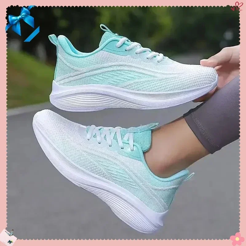 Nuevas zapatillas informales para correr 2025 para mujer, malla antideslizante, transpirable, a la moda para verano, senderismo y tenis, opción para parejas