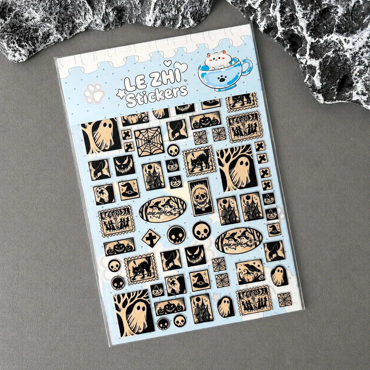 Stiker PVC Halloween Gothic Y2 - Nail Art Gothic ulasan dan harga