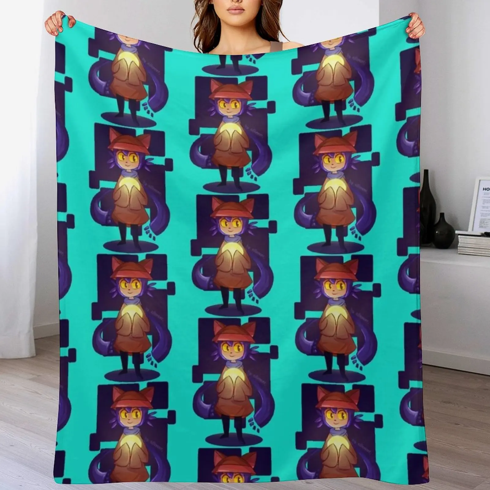 

New Niko! - OneShot Throw Blanket Warm Cozy Throw Blanket for Living Room Couch