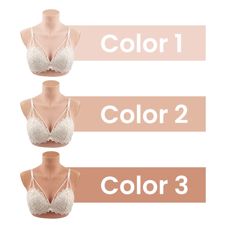 KOOMIHO Realistic Silicone Breast Forms Crossdresser A/B/C/D/E/G Cup Fake Boobs Drag Queen Shemale Transgender Cosplay 4TH GEN