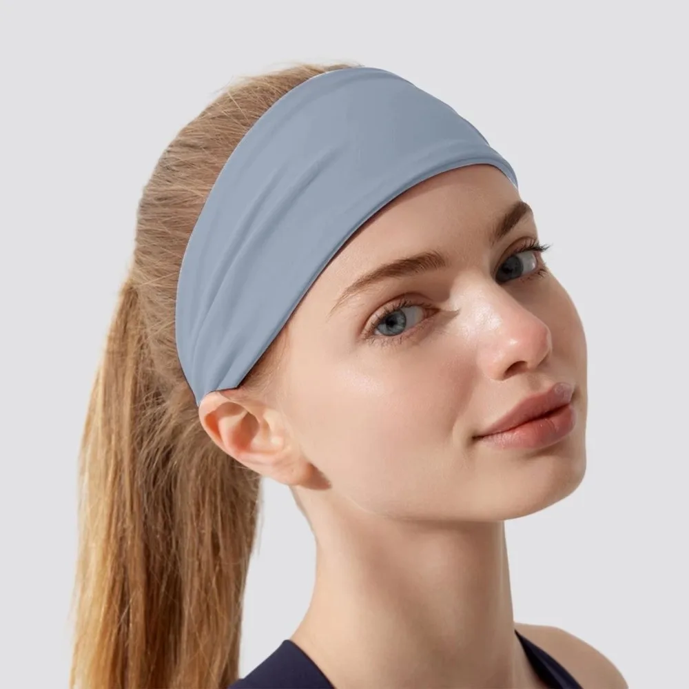 Quick Dry Elastic Yoga Headband Non Slip Breathable Yoga Non Slip Head Wrap High Elastic Polyester