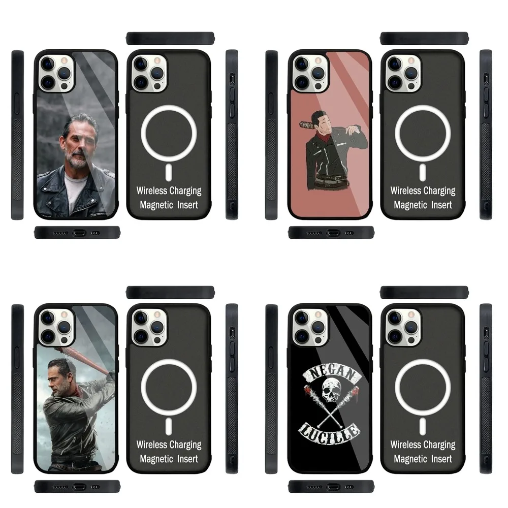 The W-Walking Dead Negan  Phone Case Strong Magnetic For IPhone 15,14,13,Pro,Max,Plus,11,12,Mini For Magsafe Wireless Charging