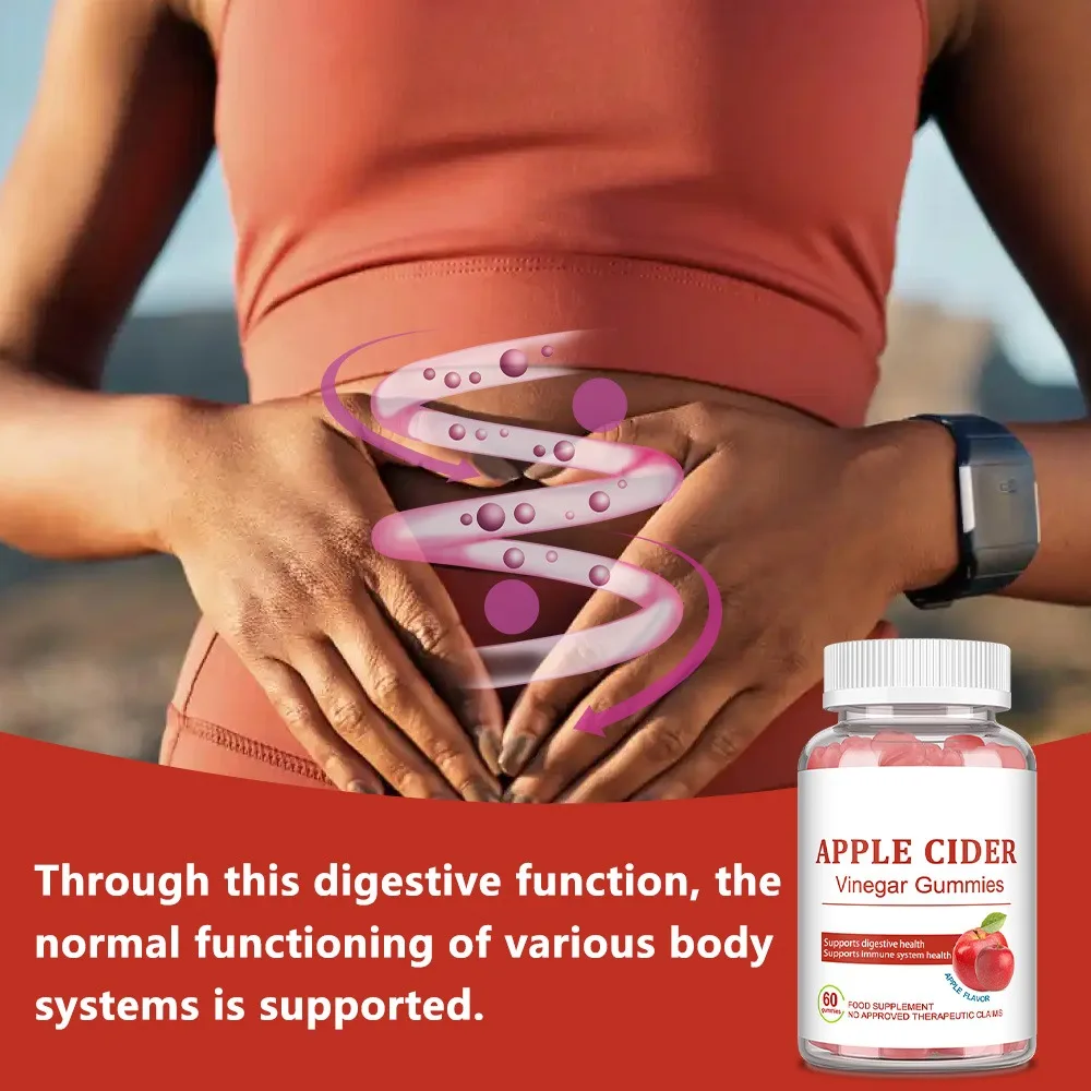 Apple Cider Vinegar Gummies - Promote Metabolism and Digestion, Detox, Gut and Immune Health