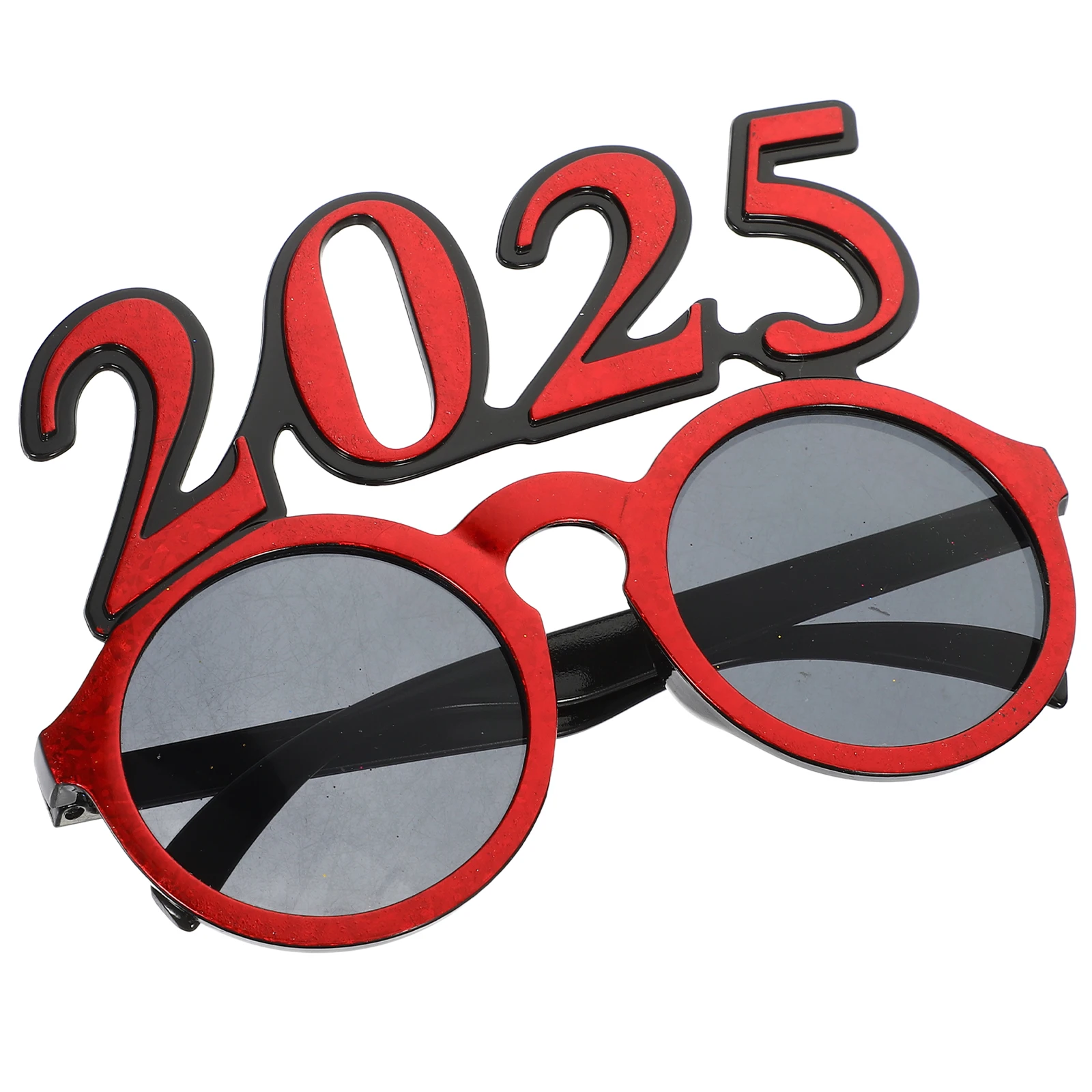 

Circular Frame Glasses Party Eyewear Props Photo New Year 2025 Sunglasses Prop Supplies Plastic Sunglasses