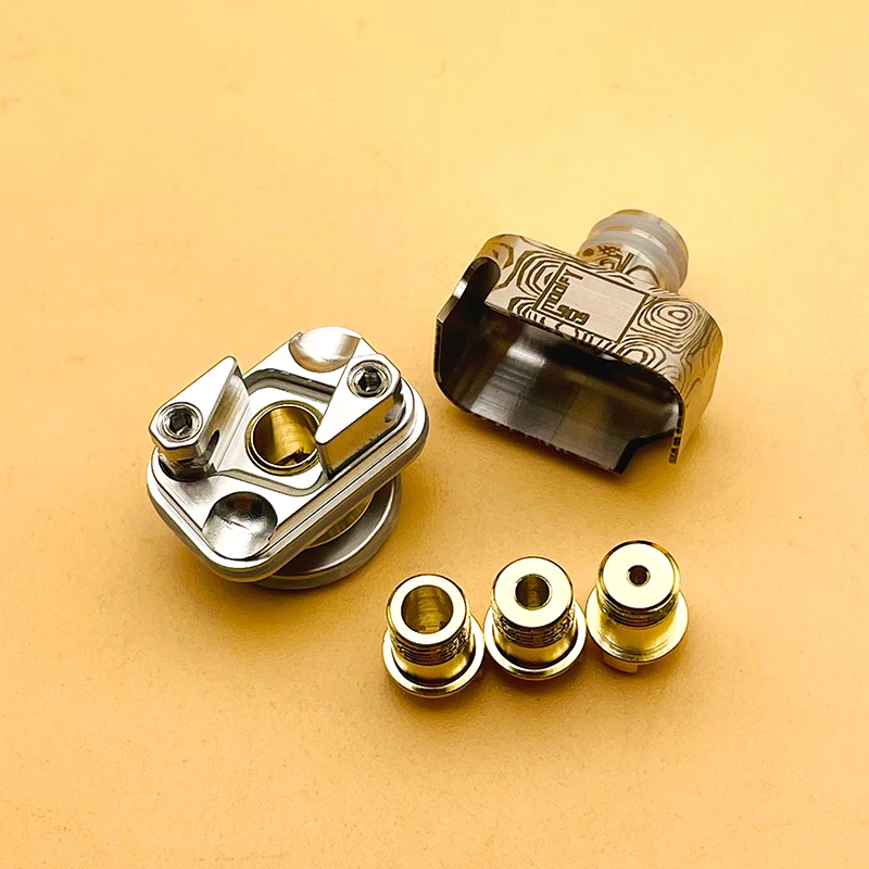 YFTK estilo 909 NUGG RBA para LVE Orion II Vape Pod, com gotejamento e pinos de ar 1.0/2.0/3.0/4.0MM