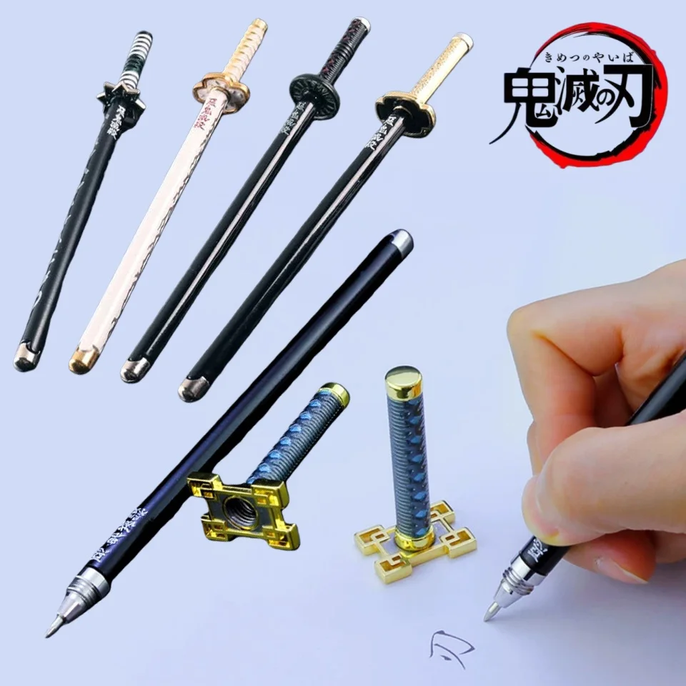 Bolígrafo Demon Slayer de 7.8 Pulgadas, Bolígrafo con Diseño de Katana de Mitsuri Shinobu, Accesorios de Anime, Artículos de Oficina, Regalos