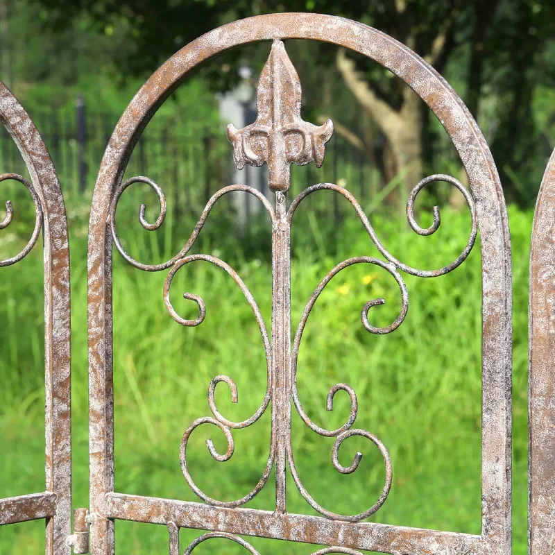 European wrought iron vine climbing frame flower stand fence bracket rose plant courtyard garden partition outdoor garden fence
