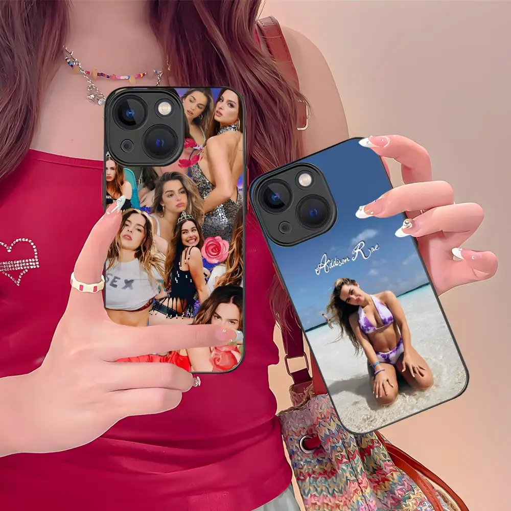 

Чехол Addison Rae для iPhone 17, 16, 15, 14, 13, 12, 11, X, XR, XS, 8, 7, Air, Pro, Max, Plus, Mini – Цветной силиконовый чехол-накладка