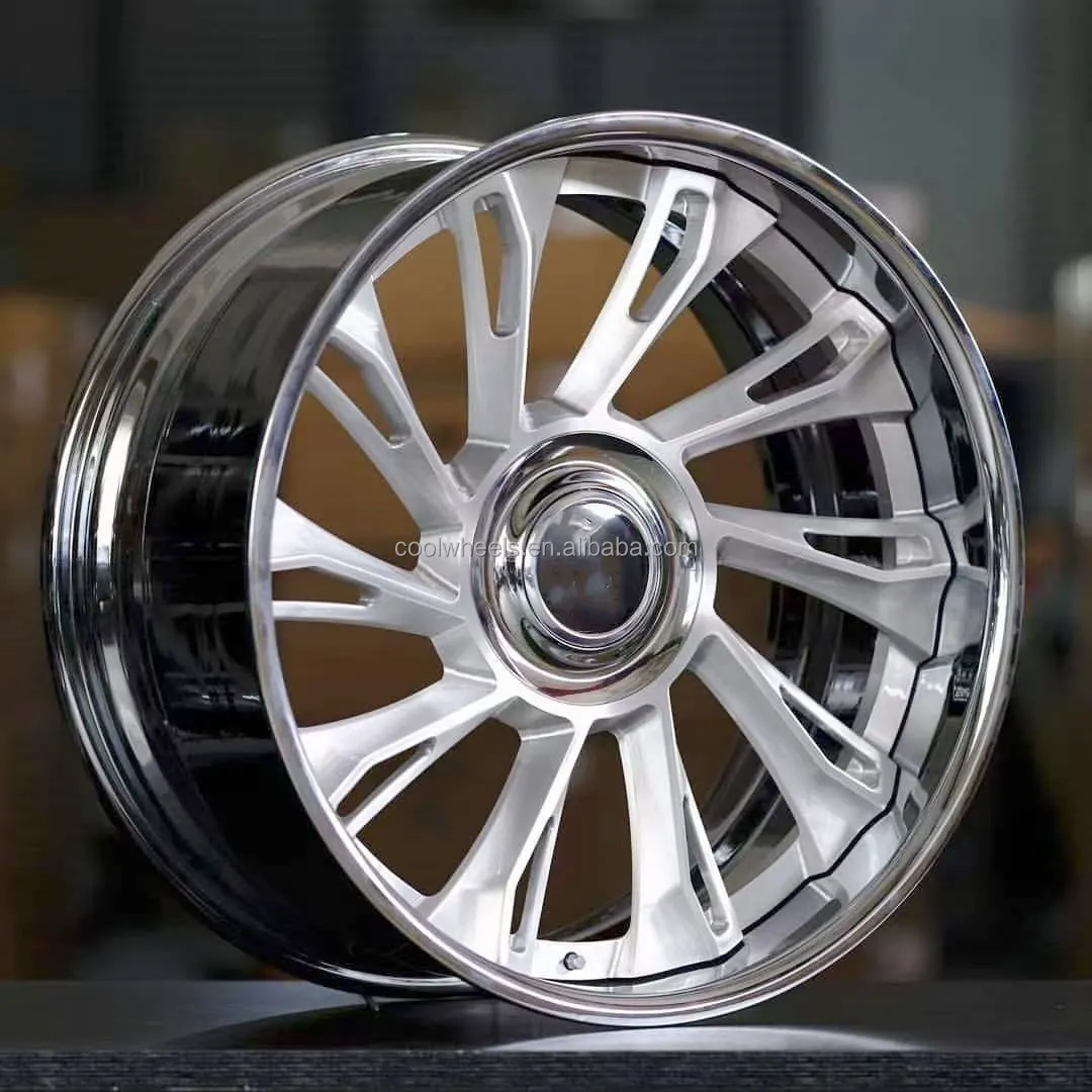 

20 21 22 23 24 Inch 5x112 5x120 5x114.3 Wheels Luxury Alloy Forged Racing Car Wheels Rims Jantes 3 Piece Wheels