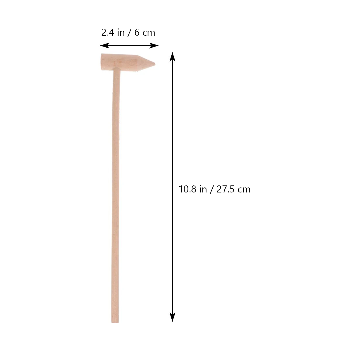 

5 Pcs Safe Toy Hammer Small Hammers Short Hair Portable Toddler Kids Wooden Mini for Children Muscle Development