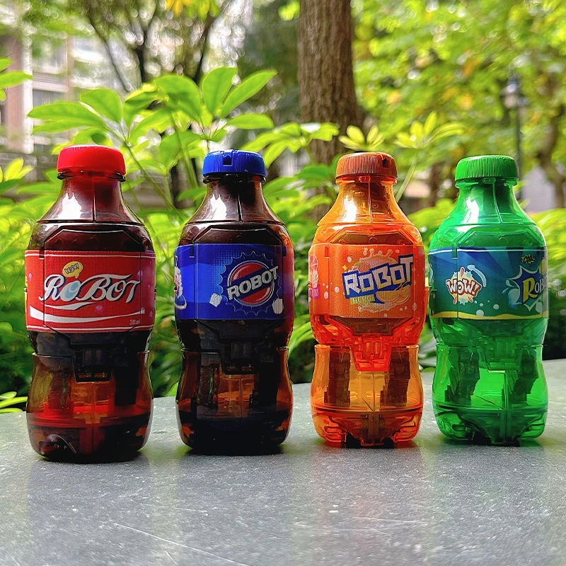 Soda Robot, Children'S Transformable Toy, Beverage Bottle, Cola, Mecha Model, Boy, Mobile Soda Warriorchildren'S Gift