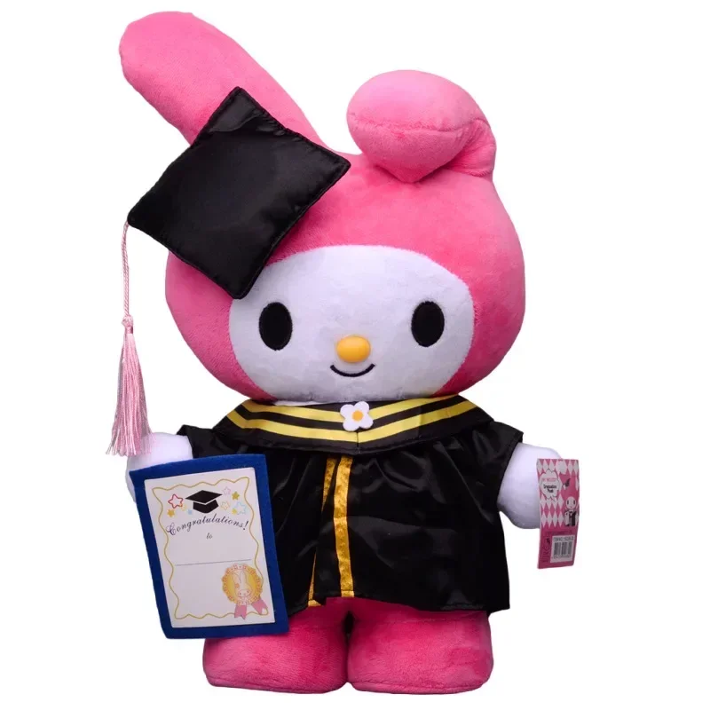 Grand oreiller de canapé en peluche Kawaii, My Melody Kuromi, Cinnamoroll, Hello Kitty, Anime Hobby, Graduation, Butter, 35cm, Sanurgente, Birthday Gifts