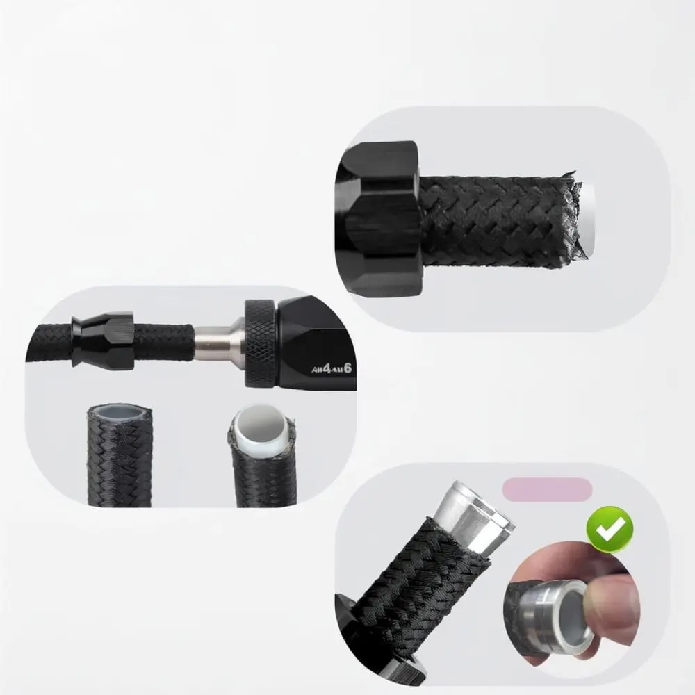 Universal Fuel Hose Assembly Wrench 4 In 1 Fitting Tool For AN3 To AN16 Connections Automotive Repair Supply