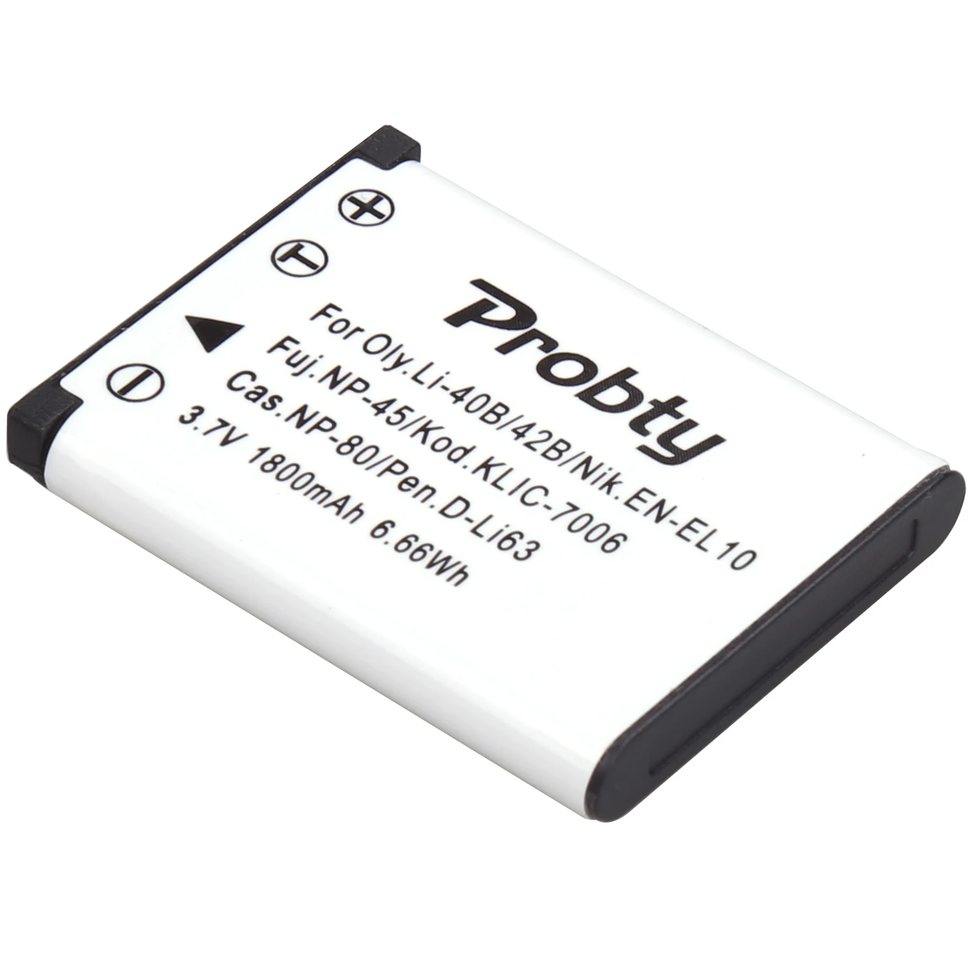 Probty EN-EL10 Li-42B Li-40B FNP-45 A D-Li63 D-Li108 CNP-80 KLIC-7006 Battery for Nikon OLYMPUS FUJIFILM Pentax Casio Kodak