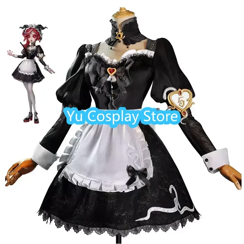 

Game Identity V Priestess Fiona Gilman Cosplay Costume Women Cute Black Maid Dress Party Suit Halloween Uniforms Custom Made