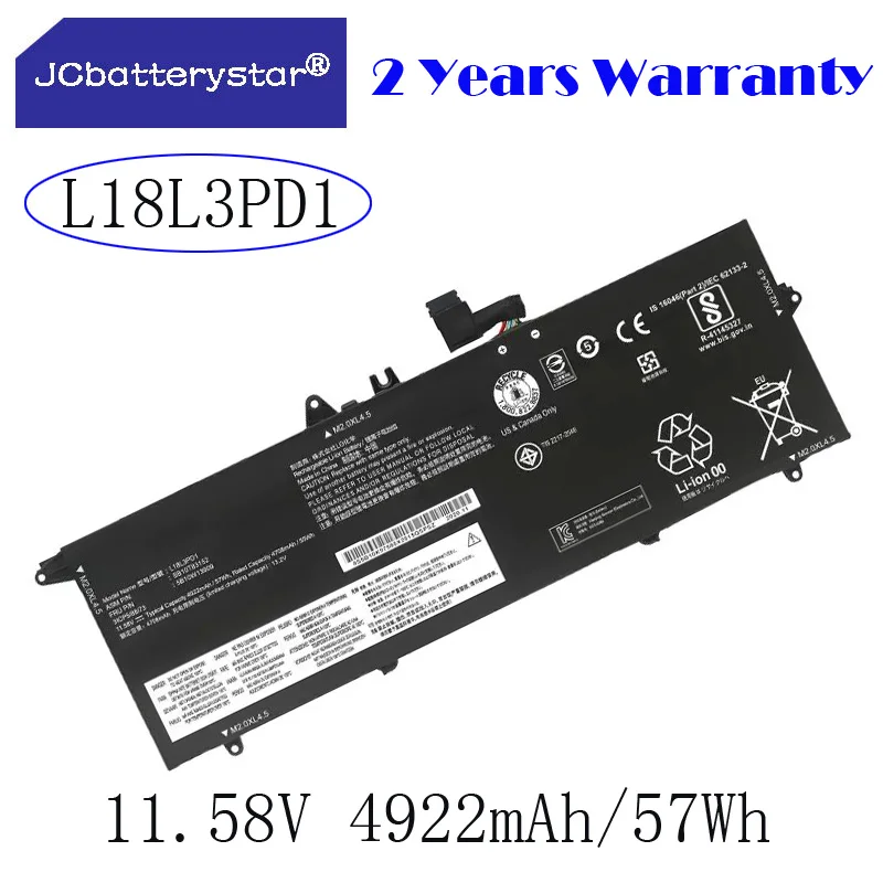 

Новый аккумулятор JC L18M3PD1 L18C3PD2 для Lenovo ThinkPad T14S T490S T495S Series L18C3PD1 L18L3PD1 L18M3PD2 02DL013 02DL01 57WH