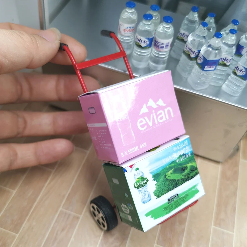 Puppe Haus Mini Mineral Wasser Mini Trinken Modell Supermarkt Szene Lebensmittel Spielen Spielzeug OB11 Puppe Haus Ornamente