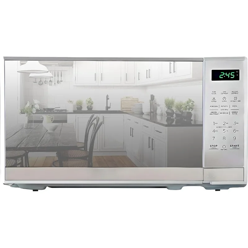 

0.7 Cu Ft Microwave Oven Compact Stylish 700W Countertop Microwave with Digital Touch Controls Pre-Set Cooking Modes