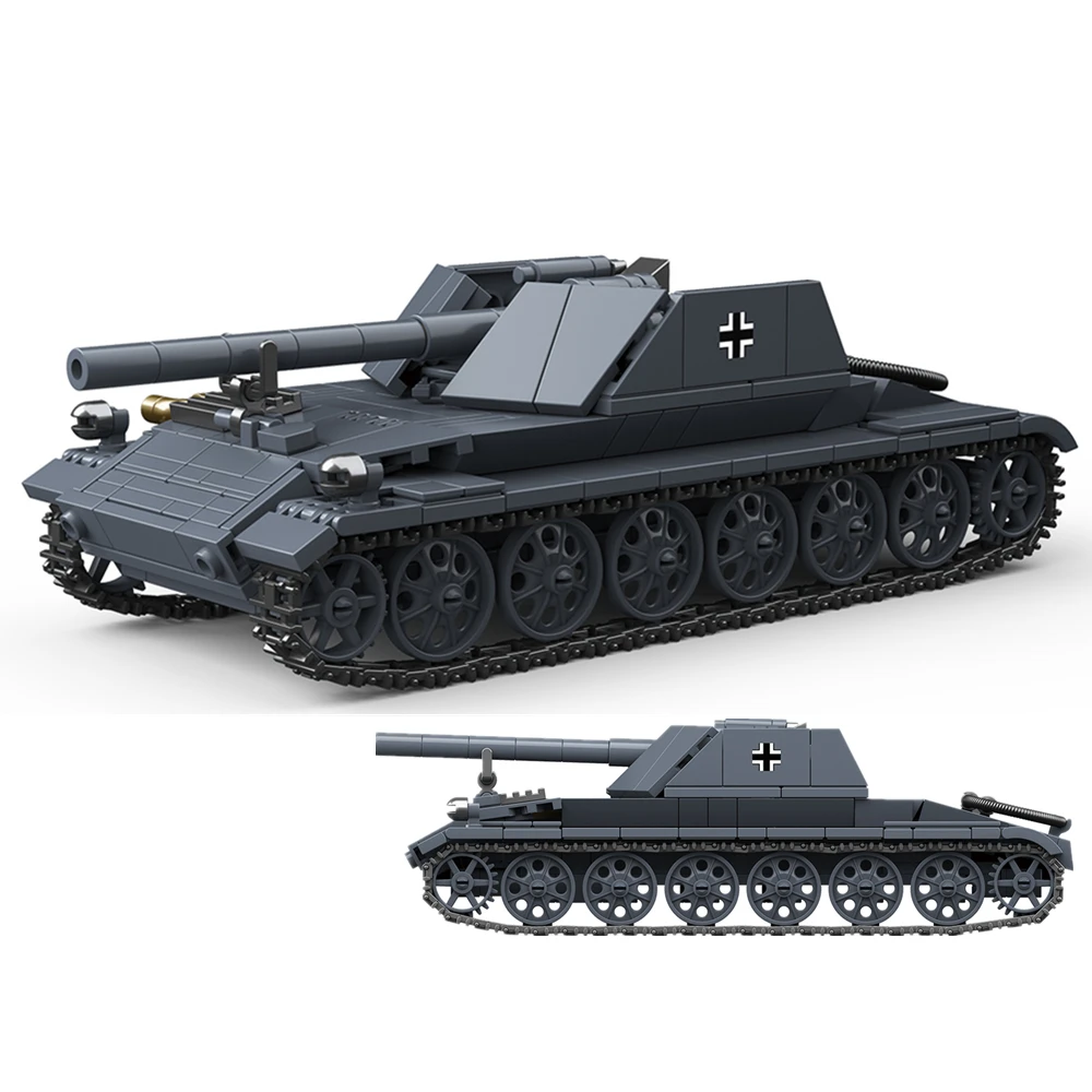 

World War 2 WW2 Army Military Soldiers Rhm·B WT Carrier Vehicle Tank Assemble Building Blocks Bricks Toys Kids