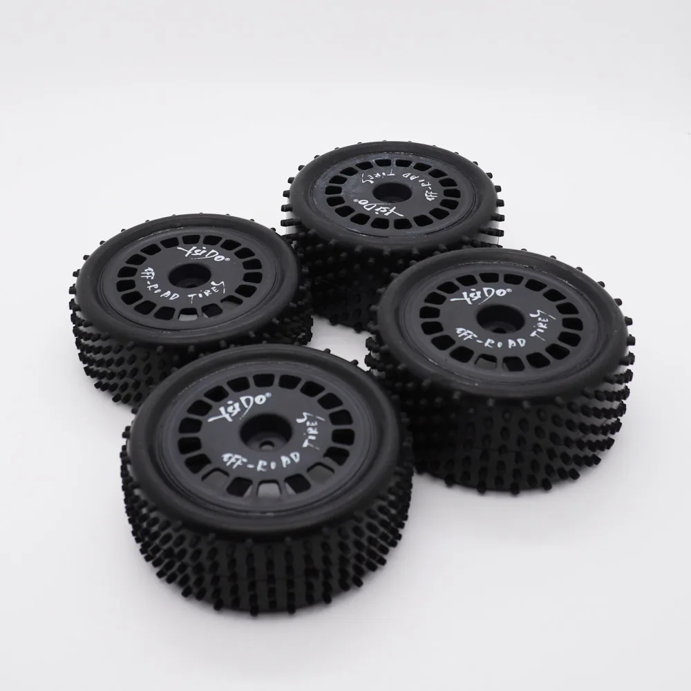 4PCS YSIDO RC Off-road Car Tires 87mm Front Rear for HSP Wltoys HPI Redcat Traxxas Axial Tamiya TT02B 1/10 1/12 RC Racing Car