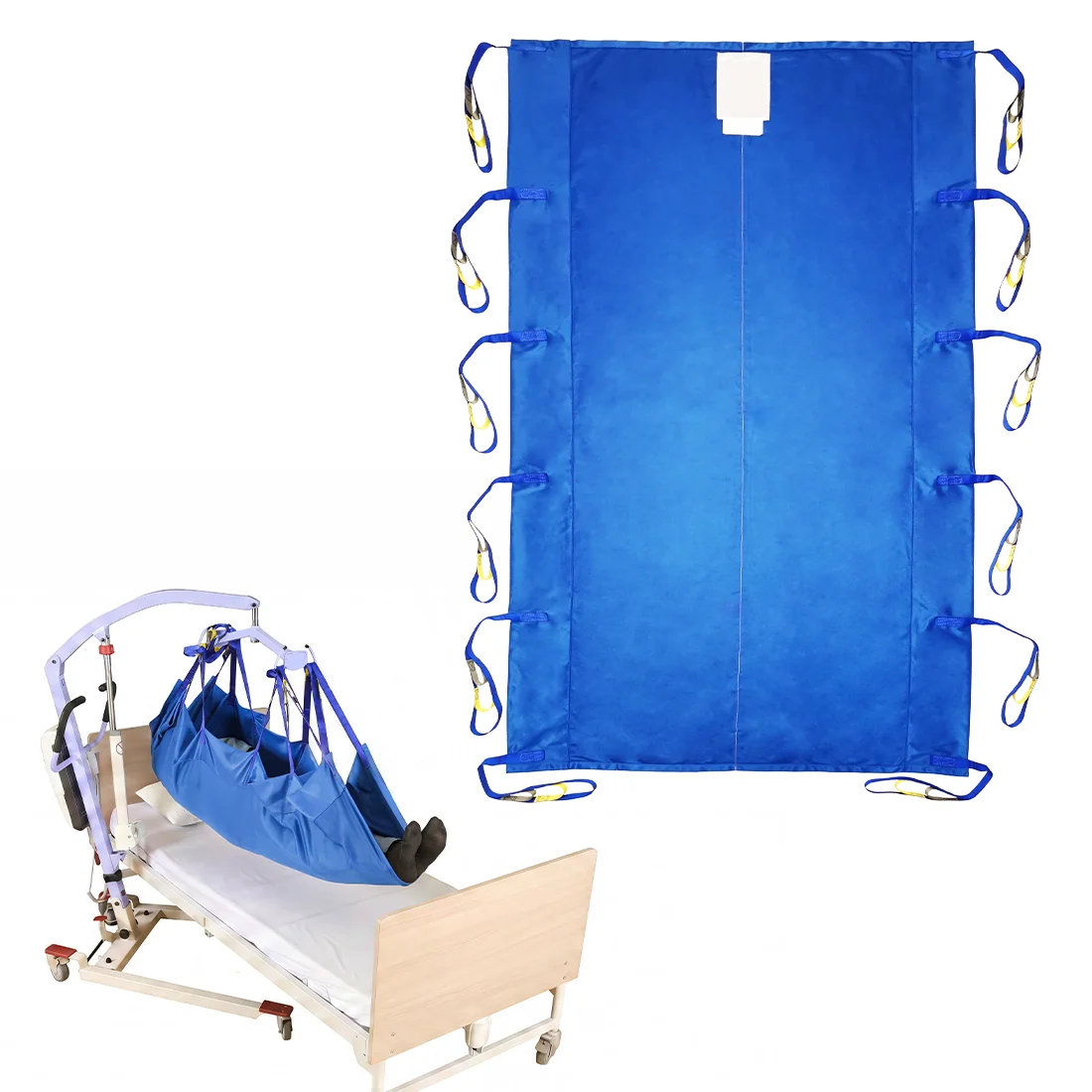 Ehucon Patient Lift Sling Portable Transfer Harness Hoyer Lift Sling Positioning Aid for Bedridden Elderly Patients Transfer