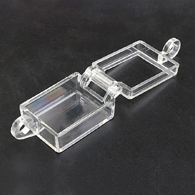 Flush-type Rocker Two-way Switch Lockout Device Transparent Crystal 0/1 LOTO Electrical Power Safety Isolation Blocked Accessory