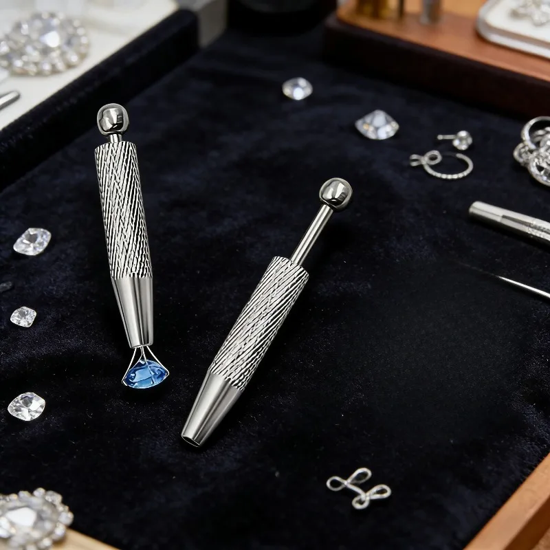 Piercing Jewelry Holding Tool, 4 Prongs Grabber Pick Up Tool, Portable Auxiliary Holder for Earring Nose Lip Stud Installation