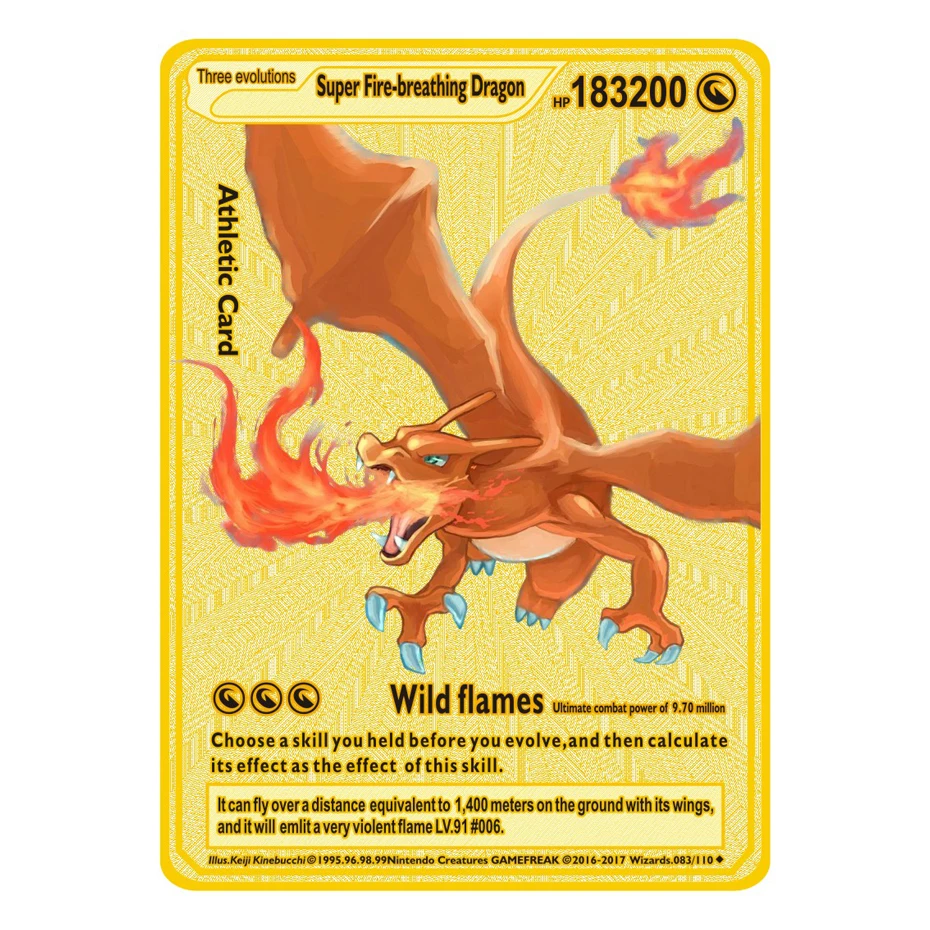 gold super fire breathing dragon pokemon card - Charizard ex 228/197 - Obsidian Flames - Hyper Rare Super Fire Breathing Dragon Gold