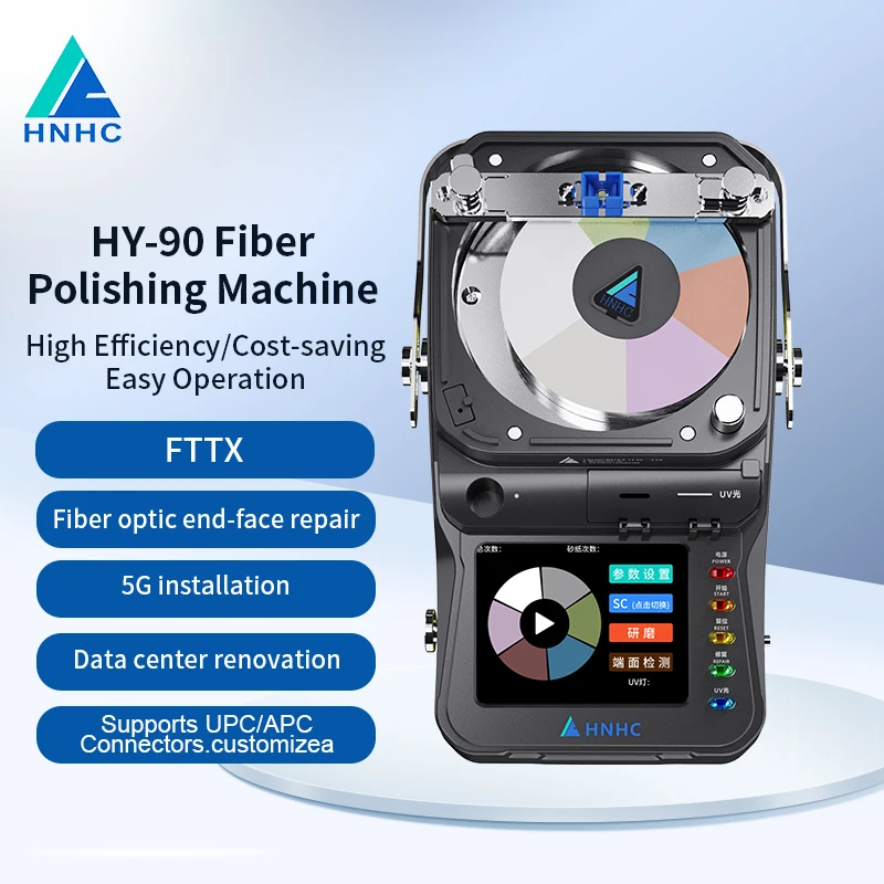 Portable Fiber Optic Polishing Machine Fiber Connector End Face Polisher SC FC LC ST SMA905 Fiber Connector Termination Machine