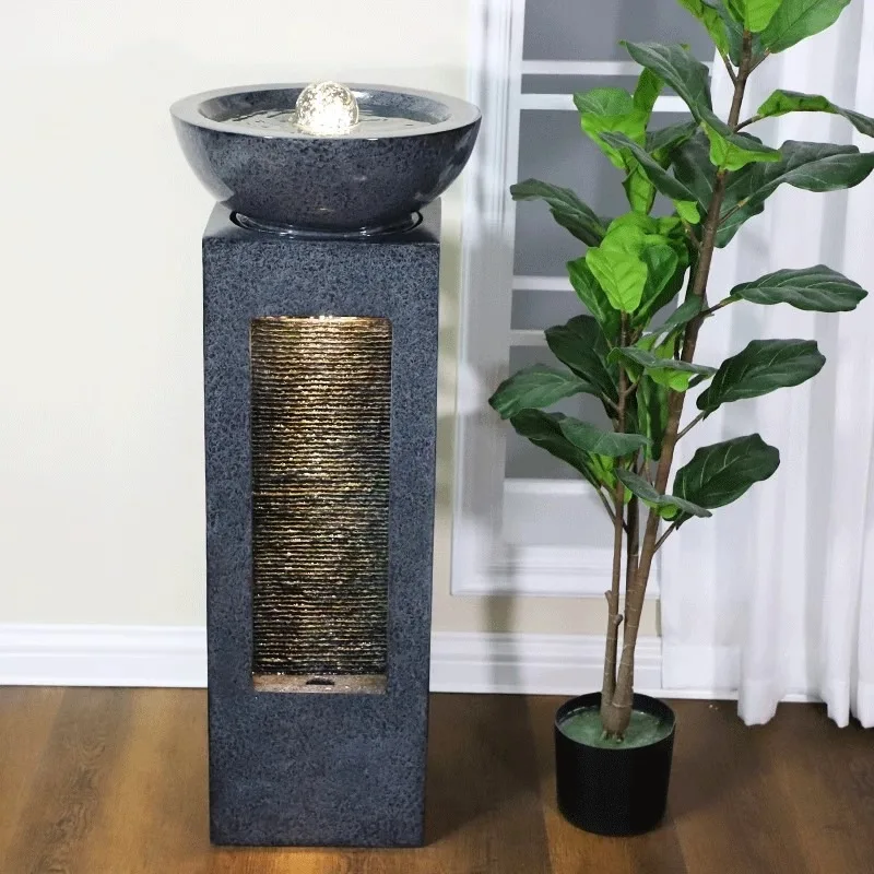 Fountain Lucky Outdoor Balcony Courtyard Garden Circulating Water Curtain Floor Landscape