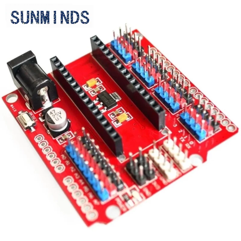 Multi-Function For Nano Shield Expansion Board for Electric DIY SCM - Orange + Black (NANO SHIELD) For nano 3.0