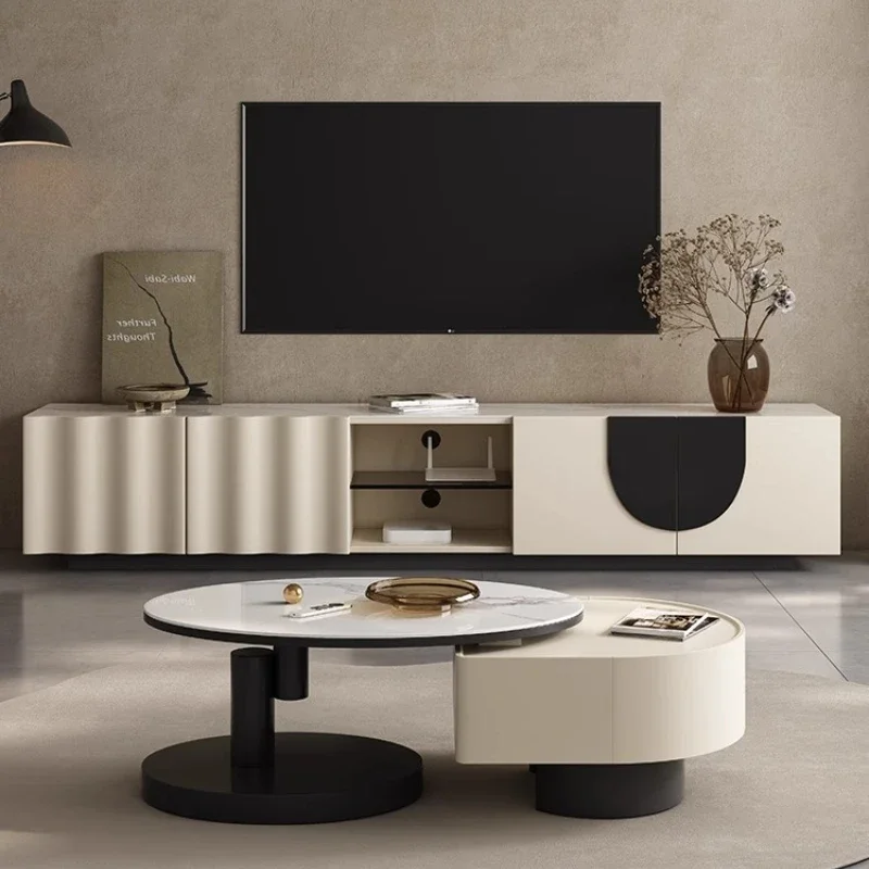 

Кремовый ветер, светильник для ТВ-шкафа, роскошный современный органайзер для гостиной, ТВ-стол, развлекательная полка, универсальная мебель Muebles