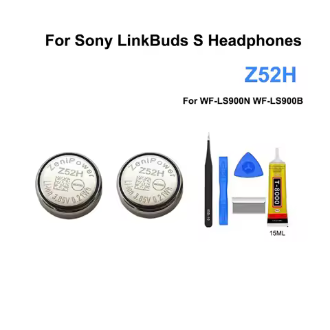 2PCS Original New ZeniPower Z52H 1240 3.85V For Sony Link Buds S WFLS900N WFLS900B Headphones Replacement Battery Repair Parts