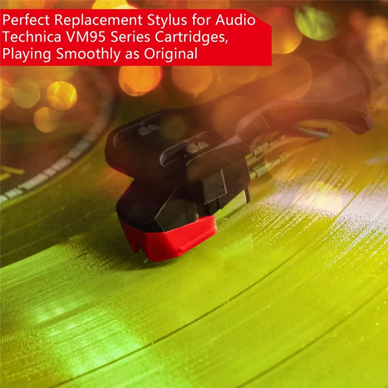 Wymiana igły do gramofonu eliptycznego AT-VMN95E, diamentowa igła do gramofonu Audio-Technica AT-LP120X-A82Z — zdjęcie produktu 3
