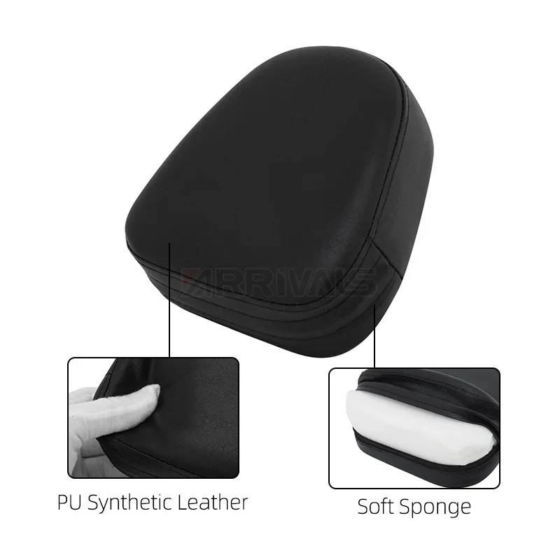 Motorcycle Accessories Rear Sissy Bar Backrest Cushion Pad For Honda Yamaha Suzuki Harley Bobber Chopper Crusier Touring 3