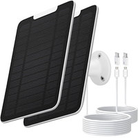 Upgraded 10W Solar Panel Compatible for Eufy Solocam S340 S330 C210 E30 E40 E42 Eufycam 2 2C 3 3C Pro etc. Security Cameras.