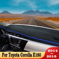 Cubierta para salpicadero de coche, alfombrilla Anti-UV para Toyota Corolla E180 E150 2006 2007 2008 2009 2010 2012 2013 2014 2015 2016 2017 2018