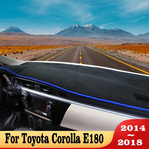 Imagen 1 del producto Cubierta para salpicadero de coche, alfombrilla Anti-UV para Toyota Corolla E180 E150 2006 2007 2008 2009 2010 2012 2013 2014 2015 2016 2017 2018