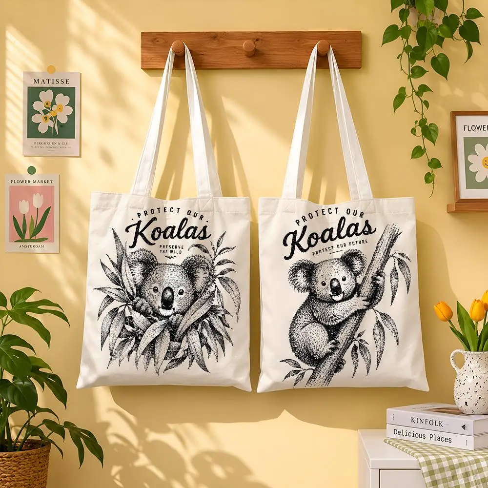bolsas-de-armazenamento-vintage-save-the-koalas-1-unidade-bolsa-de-lona-reutilizavel-para-compras-bolsa-de-ombro-para-uso-diario-feminino