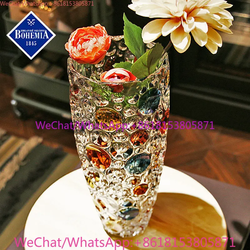 Crystal glass Symphony crystal vase Nordic ornament light luxury home