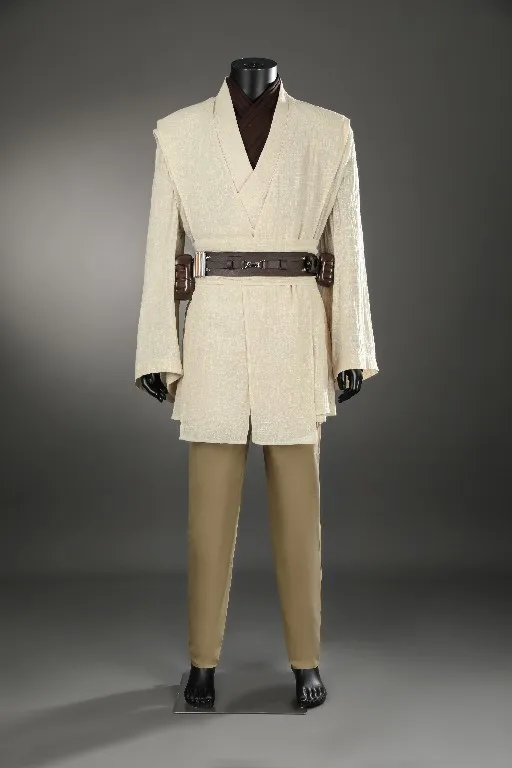 Jedi Obi-Wan Kenobi Cosplay Costume Robe Cloak Full Set Clothing Disguise Halloween Carnival Part Suit
