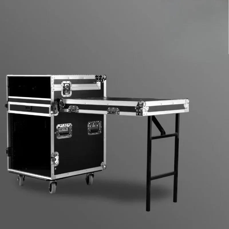 

Three-door power amplifier aviation cabinet, mixer outdoor audio aviation box aluminum alloy