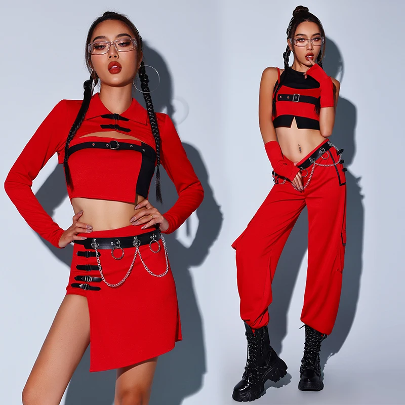 Modern Hip Hop Dans Kostuum Vrouwen Chinese Stijl Jazz Prestaties Kleding Volwassen Sexy Rave Outfit Singer Stadium Kostuum BL5267