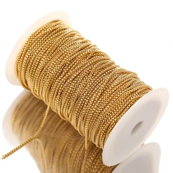 2 Meters Stainless Steel Oval Box Chains DIY Jewelry Findings for Gifts Crafts Making Necklaces Bracelets Components Bulk