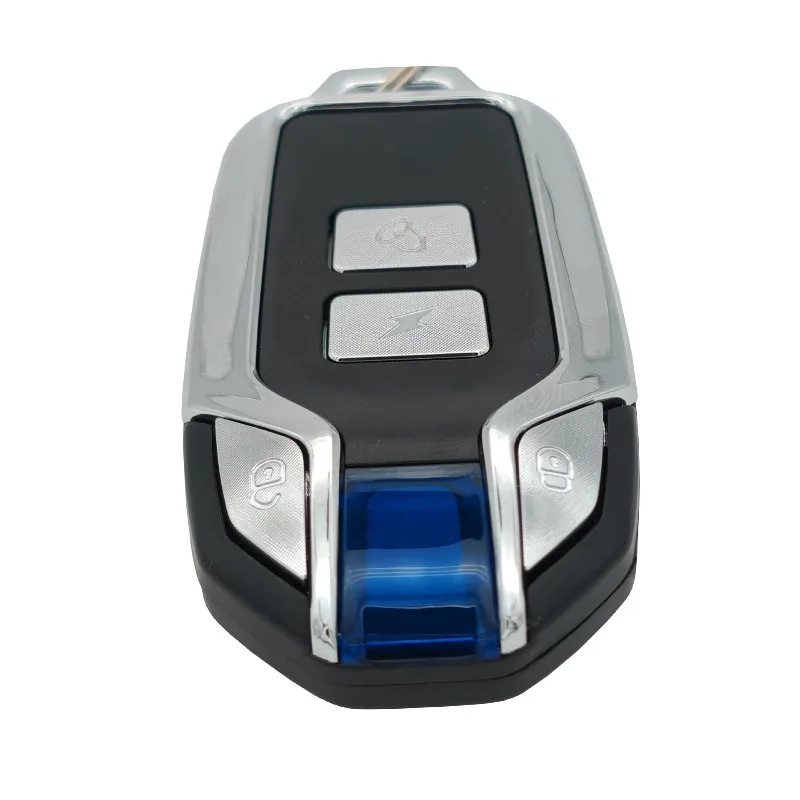 Full-featured Waterproof Motorcycle Anti-theft Alarm System with One-key Start Automatic Anti-theft and Independent Hazard Light
