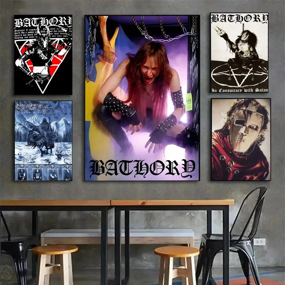 Black Metal Pioneer Singer B-Bathory Q-Quorthon Poster Poster Painting Wall Art Mural for Living Room Home Decor and Gifts
